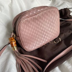 Auth Gucci Microguccissima Sunshine Disco Bag